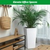 30 Inch Tall Planter Set of 2 Large Rattan Planters with Trays, Water Level Monitor & Wheels for Indoor/Outdoor Use - 2 of 4