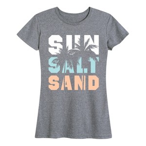 Women's - Instant Message - Sun Salt Sand Short Sleeve Graphic T-Shirt - 1 of 4