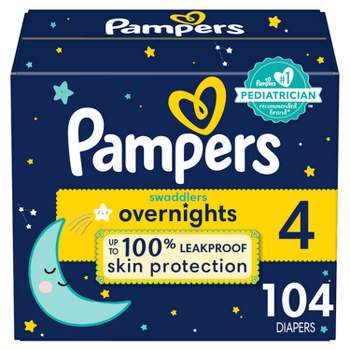 Pampers Swaddlers Overnights Diapers Enormous Pack - Size 4 - 104ct