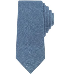 INSPIRE CHIC Men's Solid Denim Self-tied Skinny Narrow Slim Necktie 1 Pc - 1 of 4