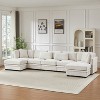 Christopher Knight Home Blair Modern 7 Piece Reversible Upholstered Modular Sectional Sofas with 2 Ottomans - 2 of 4