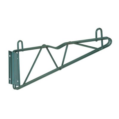 Quantum Storage Systems Cantilever Arm, Single, Wall Mount, (2) 24" Cantilever Arms, (2) Wall Mount Brackets, Green Epoxy Antimicrobial Finish, Nsf
