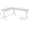 NicBex 47 inch Writing Desk ,L-Shaped Desk for Home,Office,Workshop - 3 of 4