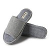 Dearfoams Womens Demi Rib Knit Fuzzy Slide House Slipper - 2 of 4