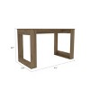INFURNIC Writing Desk Modern Desk Compact Design with Sturdy Legs and Spacious Top for Office Workspace, Beige, 23.6"*47.2"*23.6" - 4 of 4