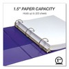 Samsill Earth's Choice Plant-Based Economy Round Ring View Binders, 3 Rings, 1.5" Capacity, 11 x 8.5, Purple, 2/Pack - 3 of 4