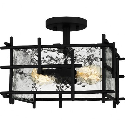 Quoizel Lighting Daphne 2 - Light Semi-Flush Mount in  Matte Black