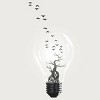 Junior's Design By Humans Bulb By Barmalizer T-Shirt - 2 of 3