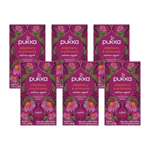 Pukka Herbal Tea: Elderberry & Echinacea, 20ct (Pack of 6) - 1 of 4