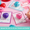 Joyfy  28 Packs Heart Shape Stress Ball with Cards Stress Relief Fidget Toy for Valentine Party Favors - 4 of 4