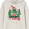 The Grinch Old Grinchy Claus Adult Sand Long Sleeve Hooded Sweatshirt - 2 of 3