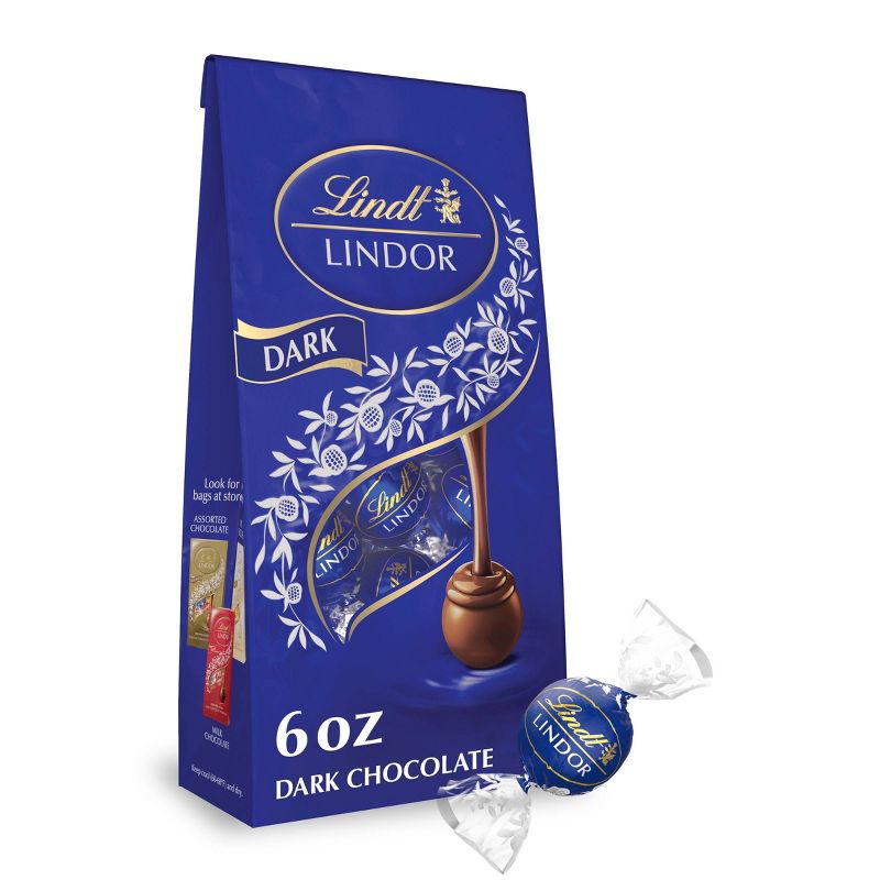Lindt Lindor Dark Chocolate Candy Truffles - 6 oz., 1 of 10