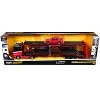 Mercedes-Benz Actros Open Car Hauler Red and Black with White and 1990 Mercedes-Benz 190E Red 1/64 Diecast Models by Maisto - 3 of 3