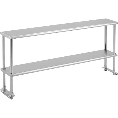 NSF Stainless Steel Worktable,Commercial Worktables,Stainless Steel Table with Caster,Backsplash,Prep Tables