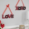 Northlight Wooden LOVE and XOXO Valentine's Day Wall Decorations - 8" - Red and Black - Set of 2 - 3 of 4