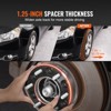 VEVOR Wheel Spacers, 1.25" 6"x5" Wheel Adapters, 6 Lug Forged Spacer, 106.1 mm Bore Hubcentric M12 x1.5 Studs Spacers, Fit for 1979-2023 Toyota,BLACK - 3 of 4