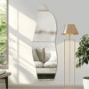 MAYEERTY Hanging Mirror Frameless Stone Shape 64x21x0.2in Irregular Shape - 2 of 4