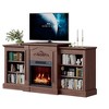 67" Electric Fireplace TV Stand with Mantel & Cabinets, Fits TVs Up to 67", 18" Fireplace Insertfor Living Room/Bedroom - 4 of 4