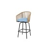 Sapphtopaz Outdoor Dining Chairs Rattan Patio Chairs with Armrests, Backrest for Balcony, Patio, Pool, Lawn - 2 of 4