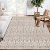 Washable Vintage Printed Rug Non Slip Low Pile Rug Soft Throw Floor Cover Foldable Indoor Carpet for Living Room Bedroom Playroom Nursery - 2 of 4