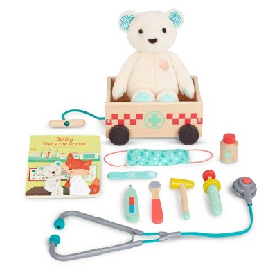 Photo 1 of B. toys - Doctor Kit, Teddy Bear  Board Book - Bobby Bear Playset