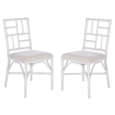 Set of 2 Christine Accent Chairs White - Safavieh