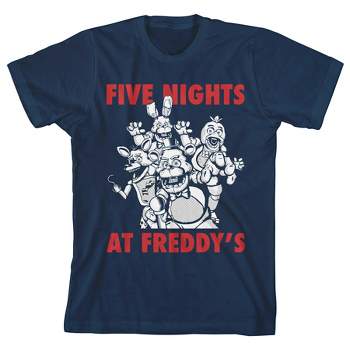 Five Nights at Freddy's Youth Boy's Navy-Blue T-Shirt
