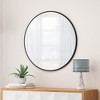 Kumasinova Round Bathroom Mirror,Circular Vanity Mirror with Metal Framed,Bathroom Wall Mirror Dressing Mirror for Living Room,Bedroom,Black/Gold - 2 of 4