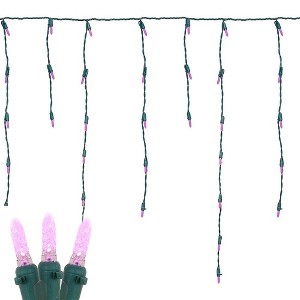Novelty Lights M5 LED Icicle Lights on Green Wire 150 Bulbs - 1 of 4