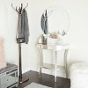 Olivia & May Set of 2 Glam Fir Console Tables with Mirror White : Elegant Half Moon, Wood Frame, No Assembly - image 2 of 4