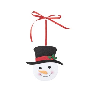 C&F Home Snowman Felt Gift Card Ornament - 1 of 3