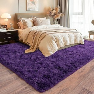 Area Rugs for Living Room Bedroom, Non-Slip Fluffy Soft Shag Carpet for Kids Home Dorm Decor - 1 of 4