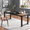 Okak Modern Large Executive Desk Office Computer Desk with Thick Metal Legs,Heavy Duty Business Conference Table for Office,Studio - 2 of 4