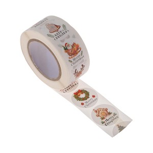 Unique Bargains Christmas Stickers for Ceramic Glass Metal Paper Plastic Peel Red Green Yellow 1Pcs - 1 of 4