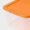 66qt Halloween Tote Clear Orange - Brightroom™ - 3 of 3