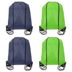 Unique Bargains Fitness Sports Travel Lightweight Drawstring Backpacks 4 Pcs - 1 of 4