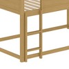 Bunk Bed With Convertible Slide And Ladder, Wooden Bed Frame With Safety Guardrail, Wood Slats, Wood Bunk Bed For Juniors, Boys, Girls, Kids - 4 of 4