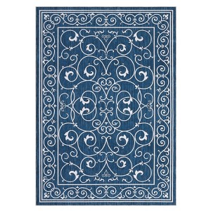 Washable Modern Printed Rug Non Slip Low Pile Rug Soft Contemporary Throw Floor Cover Foldable Indoor Carpet for Living Room Bedroom Playroom Nursery - 1 of 4