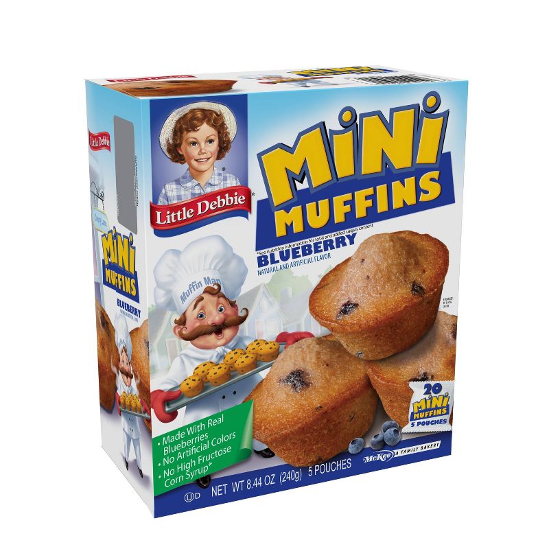 Little Debbie Blueberry Mini Muffin Pouches - 8.44oz/5ct, 1 of 6