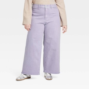 Women's High-Rise Sailor Wide Leg Ankle Jeans - Universal Thread™ - 1 of 3
