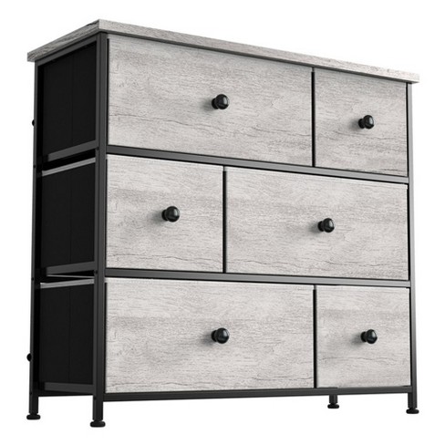 Costway 6-Drawer Dresser Organizer Closet Storage Cabinet with