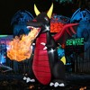 Costway 8 FT Halloween Inflatable Fire Dragon Giant Blow up Decoration with LED Lights - 2 of 4
