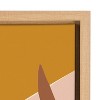 Kate and Laurel Sylvie Sunrise Dove Framed Canvas by Kate Aurelia Holloway, 23x33, Natural - 3 of 4