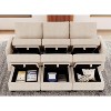 Belffin Modular Sectional Sleeper Sofa with Storage Seat 6 Corduroy Convertible Sectional Couch with Reversible Chaise for Living Room - 4 of 4