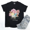 S.W.Smiley Good Vibes Grow Here Flowers - Women's Garment Dyed Graphic T-Shirt - 3 of 4