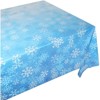 Blue Panda 3 Pack Snowflake Blue Tablecloth for Winter Holiday Christmas Party Table Cover Decorations, (54 x 108 in) - 3 of 4