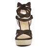 Allegra K Women's Espadrille High Platform Lace Up Wedges Sandals - 2 of 4