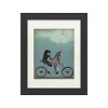 Trademark Fine Art - Fab Funky 'Schnauzer Tandem' Matted Framed Art - 2 of 3