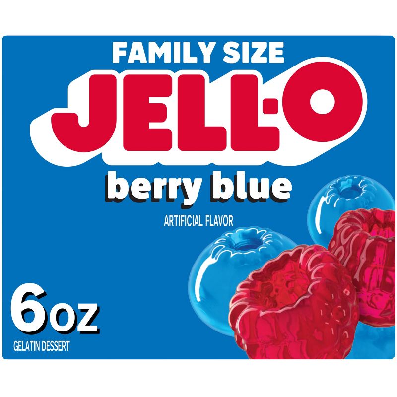 JELL-O Blue Berry Gelatin - 6oz, 1 of 13