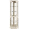 YOOCOZZ Corner Lighted Glass Curio Cabinet Display Case with Light for Living Room Antique Collection Wine Bar Glass Storage - 2 of 4